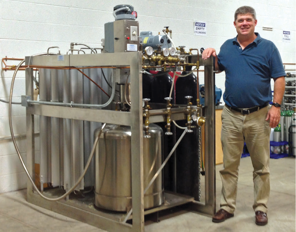 Jim Christ with Liquid-to-Gas Transfill System