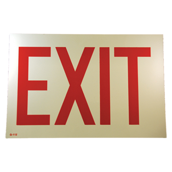 Glow in the dark Exit sign