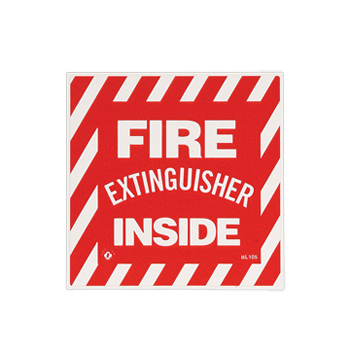 Self Adhesive   Fire Extinguisher Inside