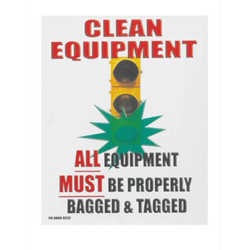 Laminated Warehouse Signs   Clean Equipment