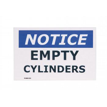 Laminated Warehouse Signs   Smaller Size Empty Cylinders