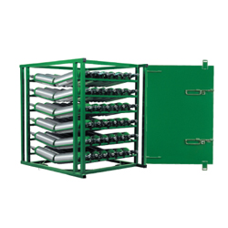 98 M6 Layered Cylinder Rack for Horizontal Storage with Door