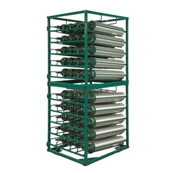 Layered Cylinder Rack for Horizontal Storage of 50 C/D/E Cylinders