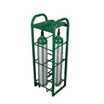 E Cylinder Rack with lockable lid Holds 4 Cylinders
