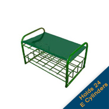 E Cylinder Rack with Lockable Lid   Holds 24 Cylinders