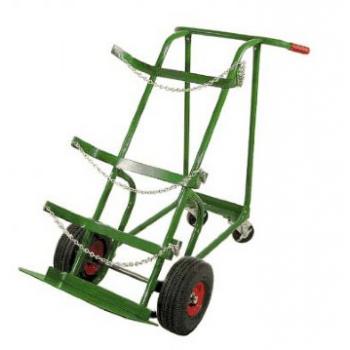 Heavy Duty Cylinder Delivery Cart w/Pneumatic Wheels