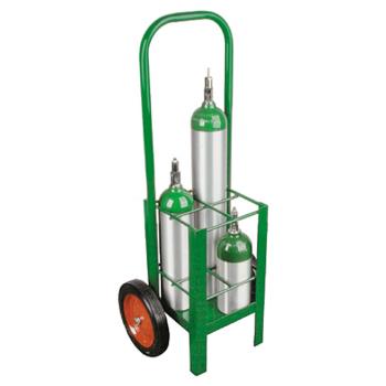 Cylinder Cart w/Two Wheels and Two Legs   Holds 4 M7/M9/C/D/E Cylinders