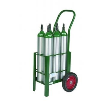 Cylinder Cart w/Two Wheels and Two Legs   Holds 6 E Cylinders