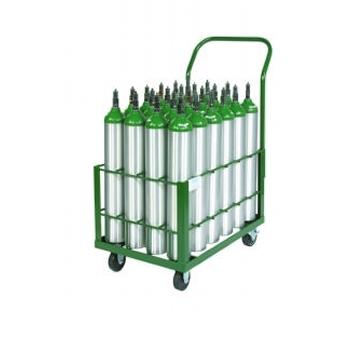 Cylinder Cart w/4 Caster   Holds 24 E Cylinders