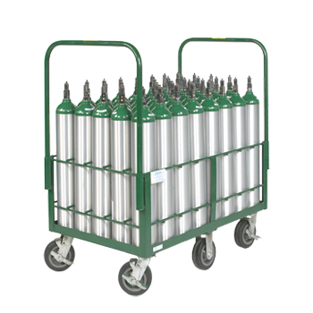 Cylinder Cart w/six 6