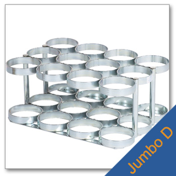 Jumbo D Cylinder Rack   Holds 12 Cylinders