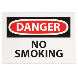 Self Adhesive   Danger No Smoking Sign