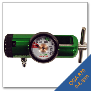 SALE! 0 8 lpm No Logo Mini Click Stop Regulator with CGA 870 
