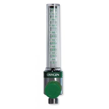 Oxygen Flowmeter 8 LPM with Hand Tight Nut and Nipple Inlet