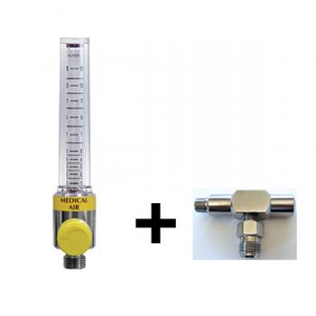 Air Flowmeter 15 LPM with Power Take Off 1/8 NPT Female Inlet