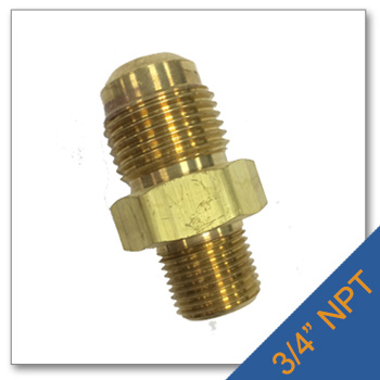 Cryogenic Oxygen Adaptor CGA 540 to 3/4