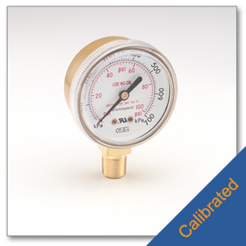 Replacement Low Pressure Gauge 0 to 100 psi Calibrated to NIST Standards