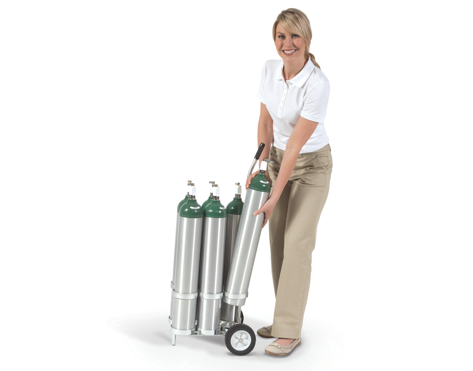 Using Carriers, Bags or Carts When Handling Cylinders