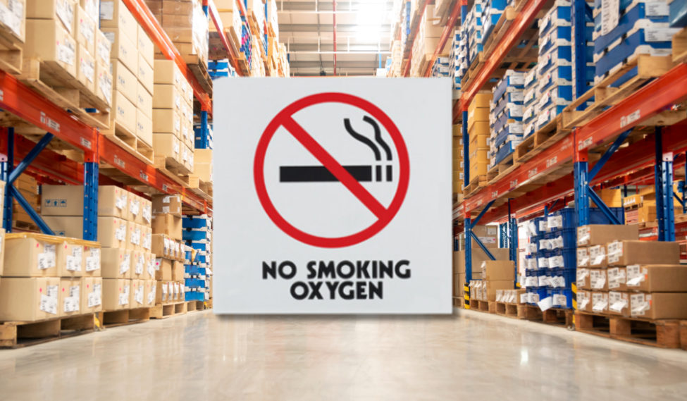 Medical Oxygen and No Smoking Signs