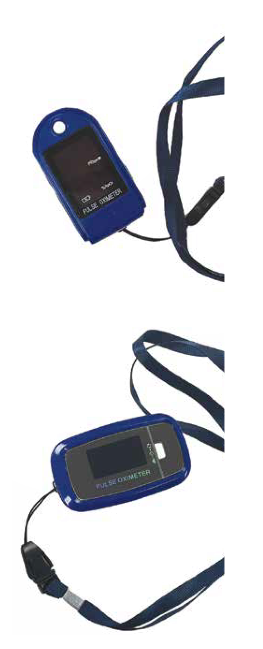 Standard finger pulse oximeter.