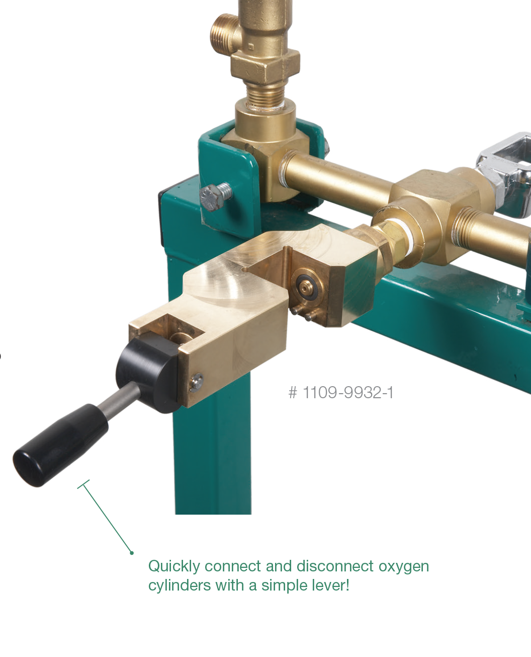 Applied product an oxygen cylinder quick connector for oxygen transfilling.